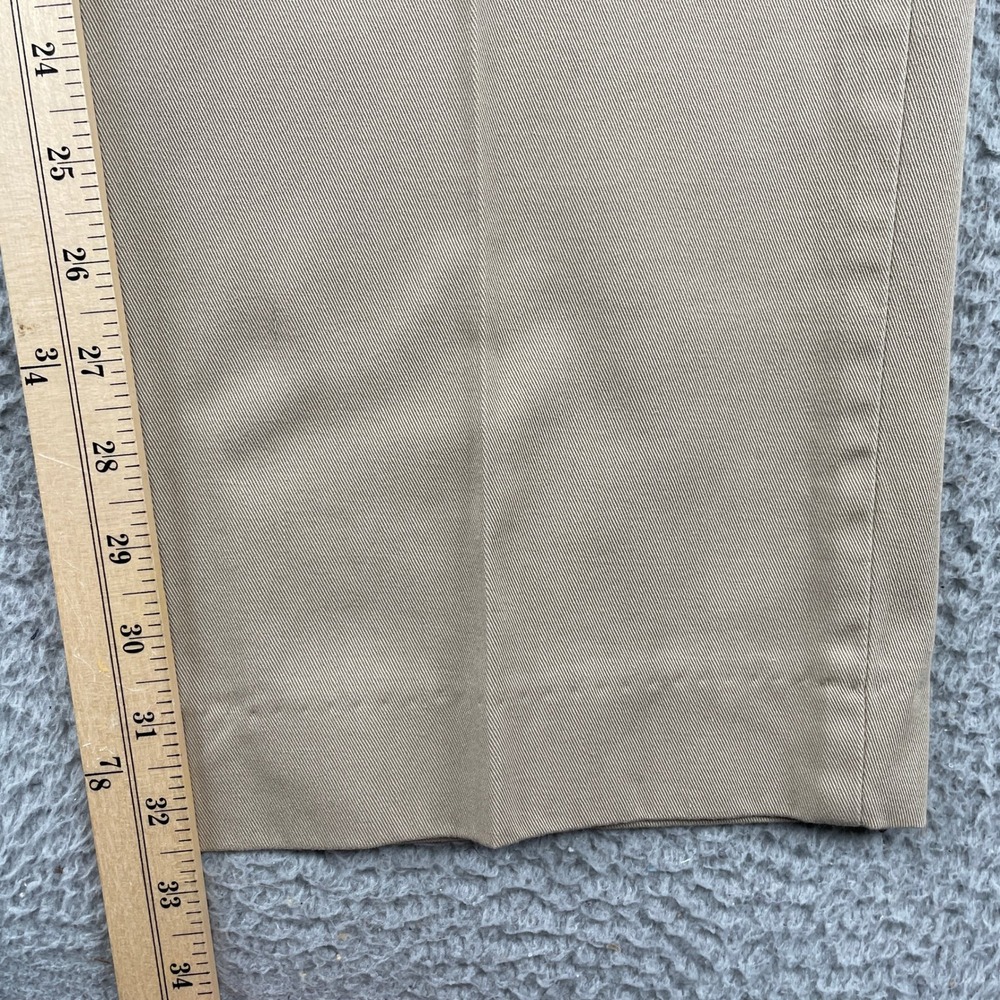 Bills Khakis Pants Mens 40x33 Tan Beige Cotton Twill Straight Leg USA Flat - Picture 5 of 10